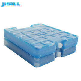 O grande gelo mais fresco reusável do HDPE embala o alimento azul do bloco de gelo do gel com punho
