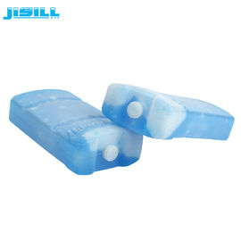 Blocos de gelo reusáveis pequenos plásticos duráveis do gel para a cor congelada do azul do alimento
