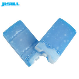 Blocos de gelo reusáveis pequenos plásticos duráveis do gel para a cor congelada do azul do alimento