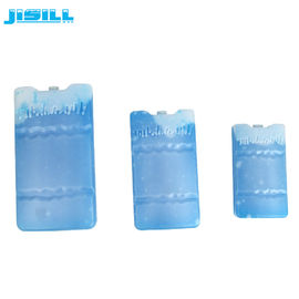 Blocos reusáveis plásticos curvados HDPE do congelador para o tamanho dos refrigeradores 14.3*7.7*3.8cm
