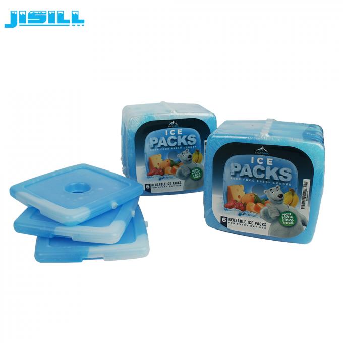Bloco plástico do gel do bloco de gelo do congelador do escudo duro do HDPE do preço de fábrica mini para o saco do almoço