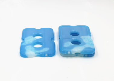 comprar Os blocos frescos do congelador do OEM/ODM que refrigeram o gel embalam o branco transparente com líquido azul online manufacture