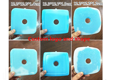 comprar Blocos de gelo plásticos duros azuis feitos sob encomenda para o alimento 12,2 * 12,2 * 1.2cm online manufacture