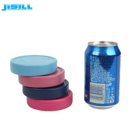 comprar Refrigerador reutilizável de suporte de cerveja com pacotes de gel de hóquei congelados com gelo redondo personalizado, perfeito para piqueniques ao ar livre, churrascos e praia online manufacture