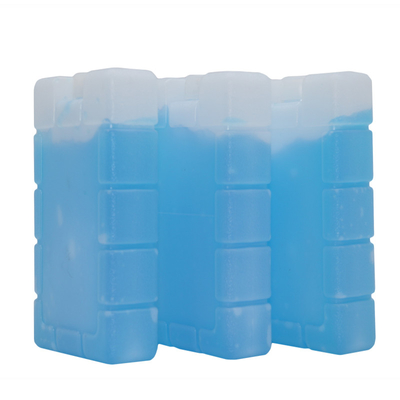 Pacotes de congelador de gelo azul reutilizável 400 ML Tijolos de gel de gelo para alimentos