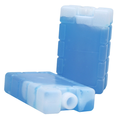 Pacotes de congelador de gelo azul reutilizável 400 ML Tijolos de gel de gelo para alimentos
