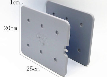 Placas frigoríficas eutéticas de alta eficiência Embalagens frigoríficas médicas 25 X 20 X 1 cm Para alimentos congelados