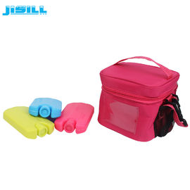 Mini-pacotes de gelo para crianças para o saco do almoço, Pacotes de gel congelado vermelho 12 * 7.8 * 2cm Tamanho para alimentos congelados