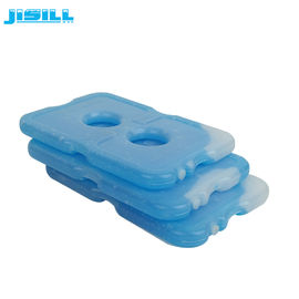 Os blocos de gelo plásticos refrigerando finos magros do gel líquido couberam a lancheira fresca
