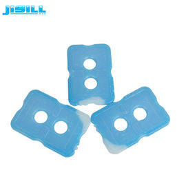 Os blocos frescos do congelador do OEM/ODM que refrigeram o gel embalam o branco transparente com líquido azul