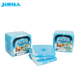 Pacotes de gelo de plástico rígido para almoço de qualidade alimentar de material externo HDPE com embalagem de cartão para alimentos congelados