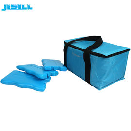 Bolsas de gelo congeláveis reusáveis portáteis azuis do gel do bloco de gelo do saco do refrigerador