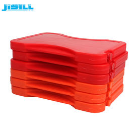 Pacote de material seguro PP plástico vermelho reutilizável quente e frio para lancheira