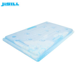 Blocos de gelo reutilizáveis ​​de plástico HDPE azul 3.500 g de peso para alimentos congelados