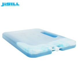 Pacotes de gelo refrigeradores grandes de plástico durável reutilizáveis de HDPE com alça / congelador para alimentos congelados