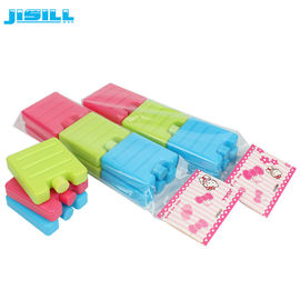 Mini blocos de gelo de plástico colorido Pequenos pacotes de gelo de gel SAP CMC dentro líquido para alimentos congelados