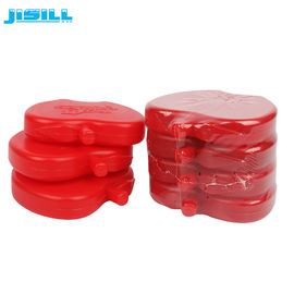 Mini Ice Packs reusável vermelho MSDS aprova para crianças que o refrigerador ensaca o alimento congelado