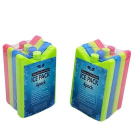 Blocos de gelo de plástico rígido reutilizáveis, sacos de gelo para almoço