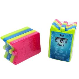 Blocos de gelo de plástico rígido reutilizáveis, sacos de gelo para almoço